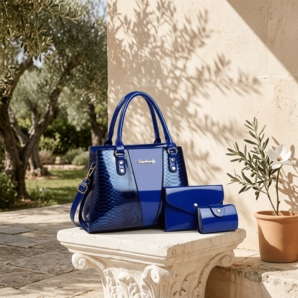 French Riviera Sunlit Villa - Royal Blue Set