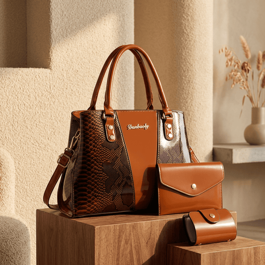 Alpine Organic Minimalism - Amber Brown Set