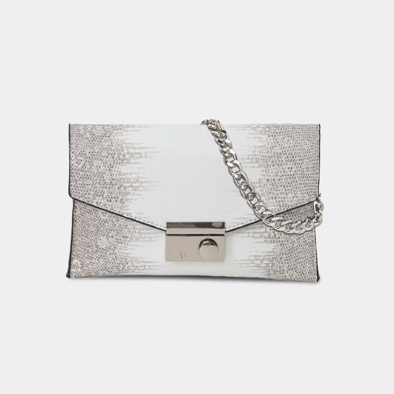 Animal Print Envelope Flap Clutch - Chain Shoulder & Crossbody Bag - FRESHHUTSHOP